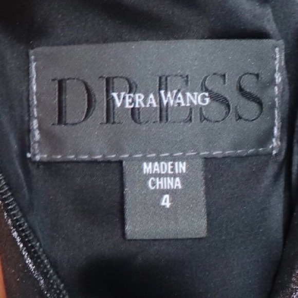 VERA WANG Hoiday Metallic Silver Chiffon Gown - Picture 5 of 7